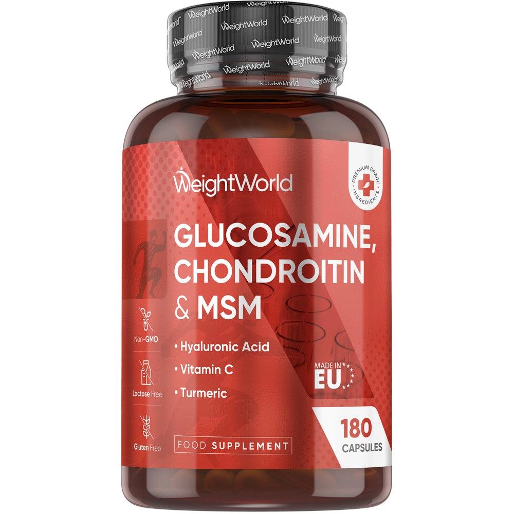 WeightWorld Glucosamin, Chondroitin & MSM, 180 kapsler