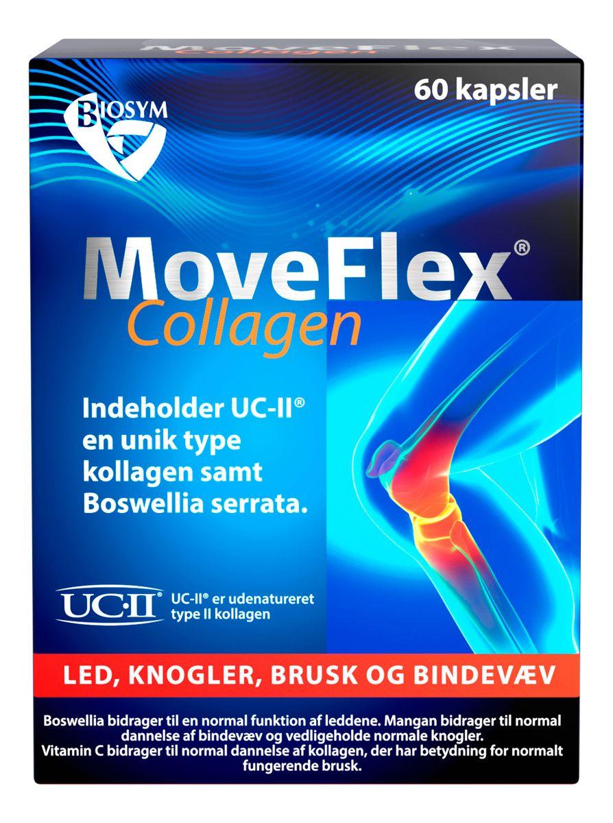 Biosym MoveFlex Collagen, 60 kapsler med UC-II kollagen og boswellia