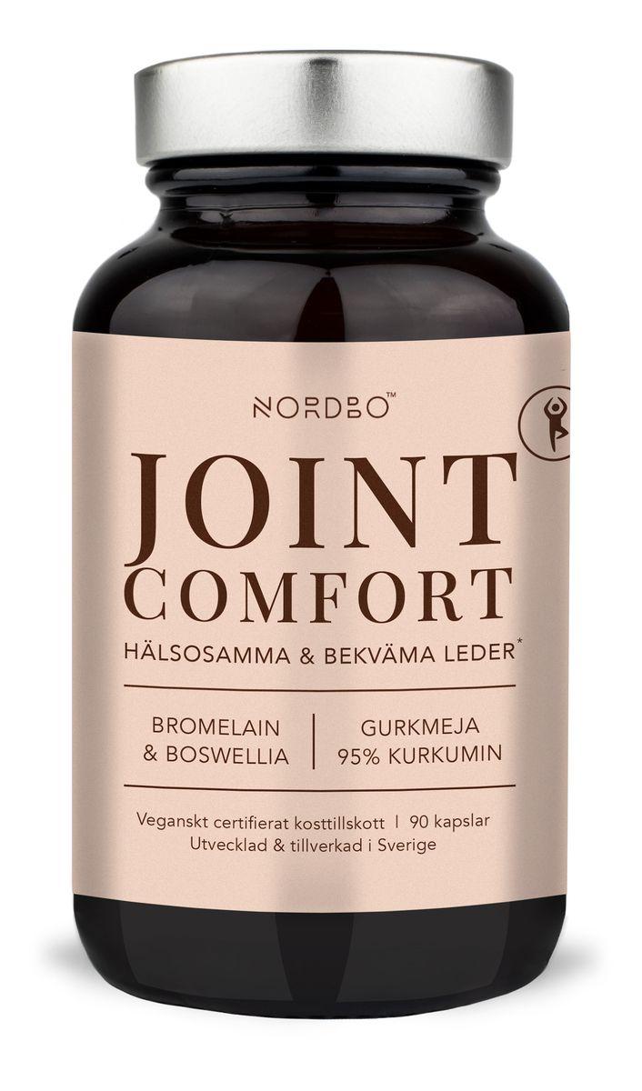 NORDBO Joint Comfort, 90 veganske kapsler med boswellia, gurkemeje og bromelain